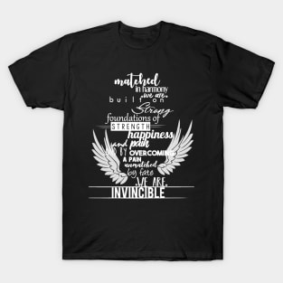 Matched Typography Poem (Alternate) T-Shirt